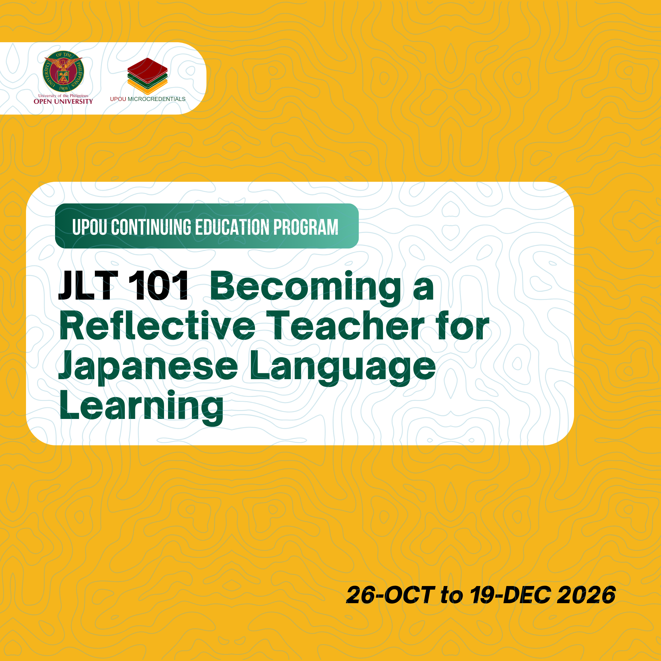 JLT 101 Becoming a Reflective Teacher for Japanese Language Learning